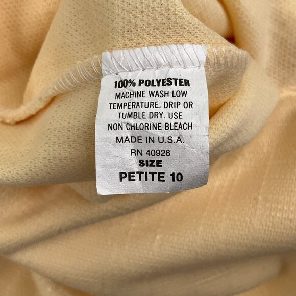 Pablo Skirt Suit Women 10P Yellow Floral Eyelet Secretary Summer‎ 60s 70s VTG - Picture 8 of 15